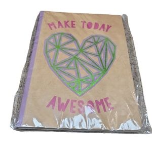 Jot Journal Diary Make Today Awesome Notebook Paper Blank 60 Pages Note Book New